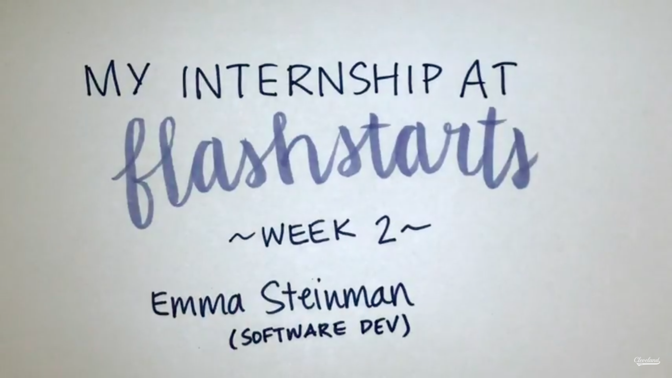 “My Flashstarts Internship” by Emma Steinman